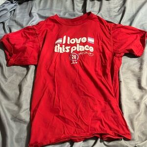 Port and Company Red Short Sleeve Tee Alec Bohm